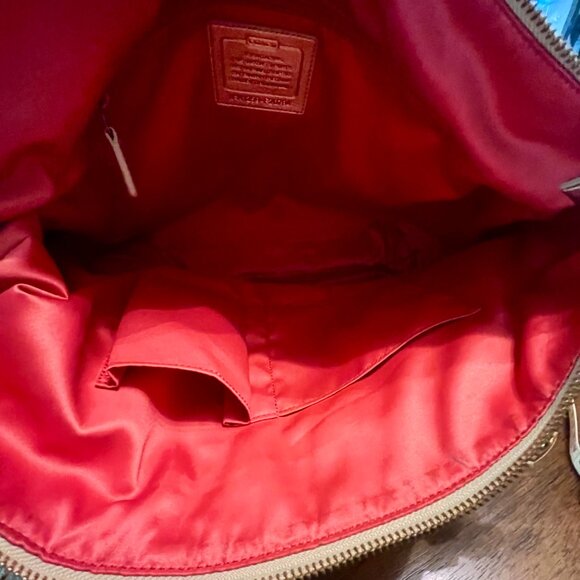 COACH Poppy Daisy Signature Applique Glam Tote Bag F20794 - Picture 6 of 11